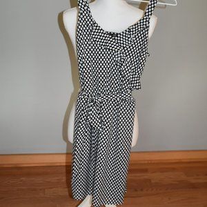 White House Black Market Black White Polka Dot Dress XXS New Without Tags